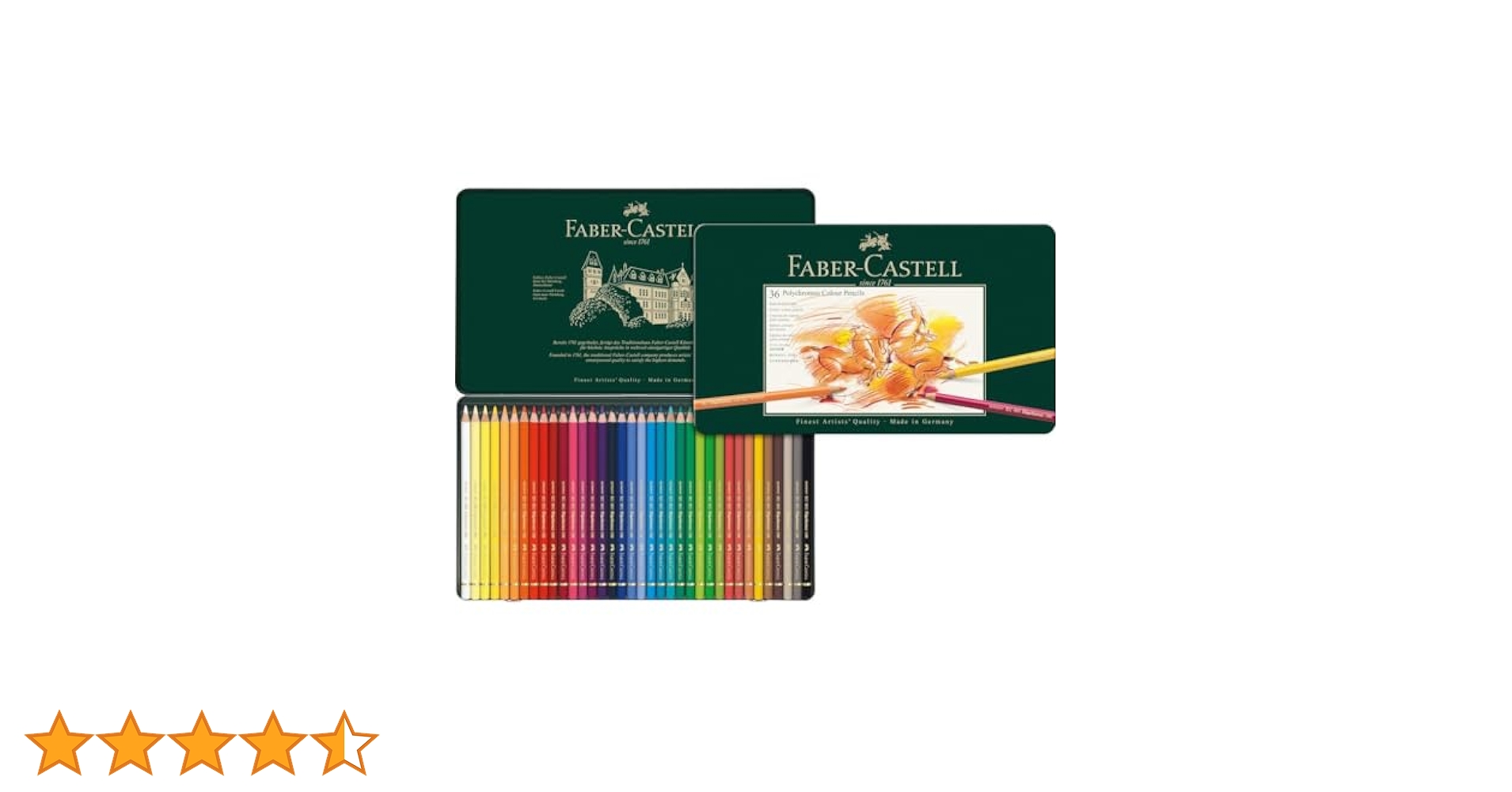 Amazon.co.jp: ファーバーカステル ポリクロモス色鉛筆 36色 缶